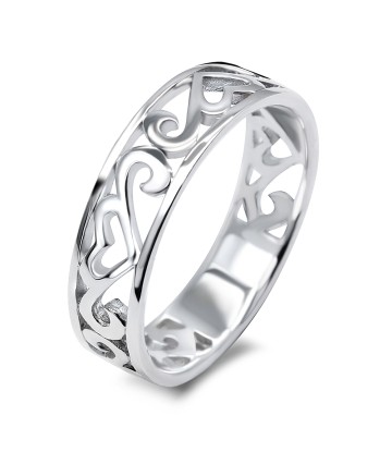 Carve Heart Silver Ring XTR-21